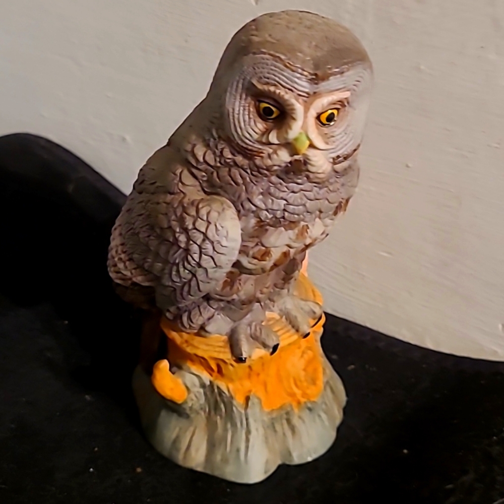Grey Owl Figurine